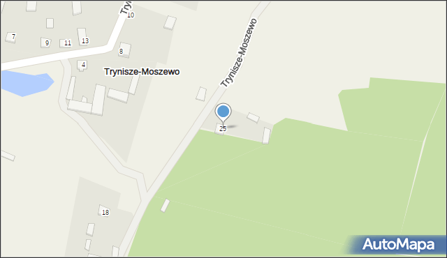 Trynisze-Moszewo, Trynisze-Moszewo, 25, mapa Trynisze-Moszewo