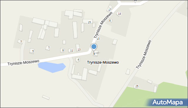 Trynisze-Moszewo, Trynisze-Moszewo, 8, mapa Trynisze-Moszewo