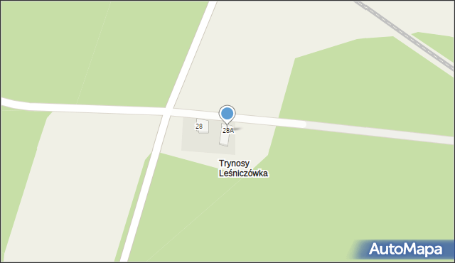 Trynosy, Trynosy, 28A, mapa Trynosy