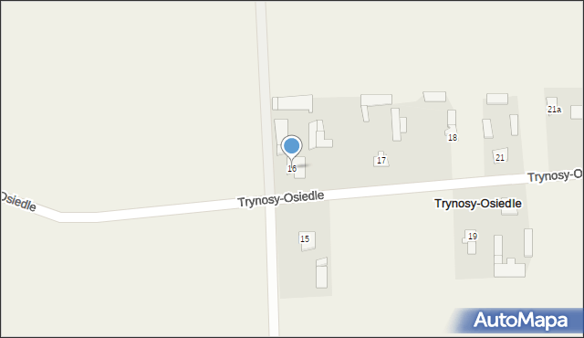 Trynosy-Osiedle, Trynosy-Osiedle, 16, mapa Trynosy-Osiedle