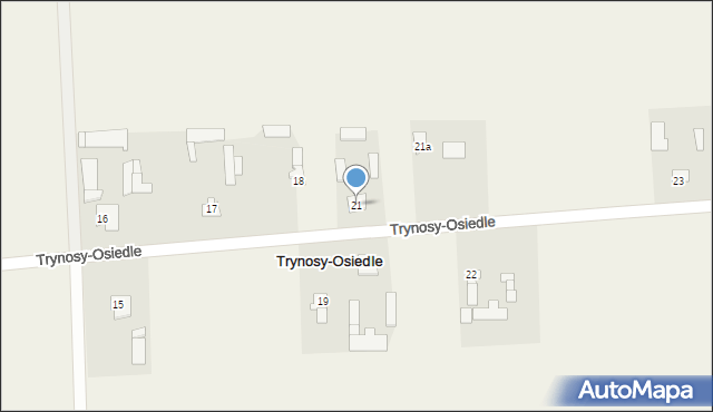 Trynosy-Osiedle, Trynosy-Osiedle, 21, mapa Trynosy-Osiedle