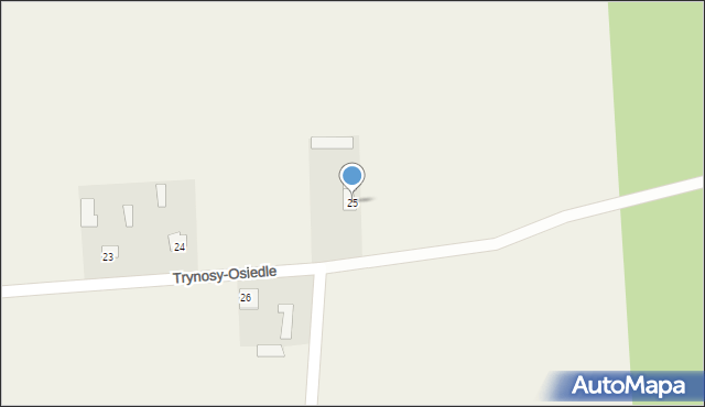 Trynosy-Osiedle, Trynosy-Osiedle, 25, mapa Trynosy-Osiedle