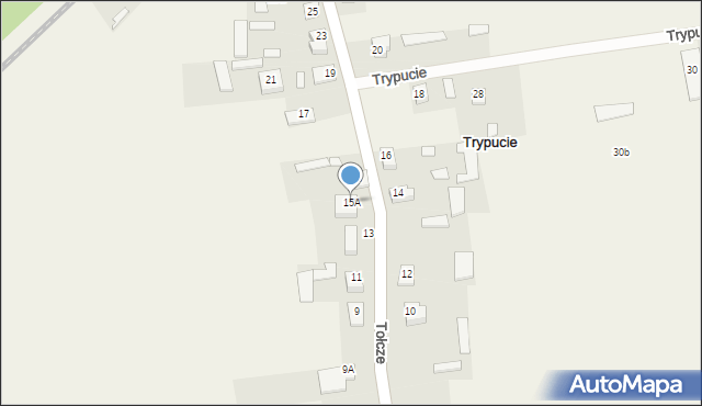 Trypucie, Trypucie, 15A, mapa Trypucie