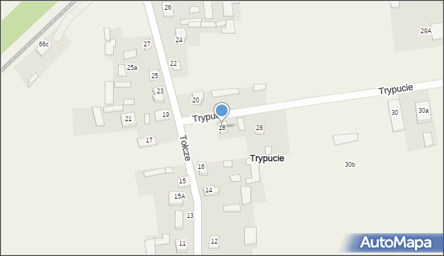 Trypucie, Trypucie, 18, mapa Trypucie