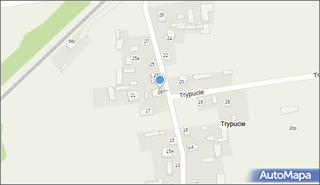 Trypucie, Trypucie, 19, mapa Trypucie