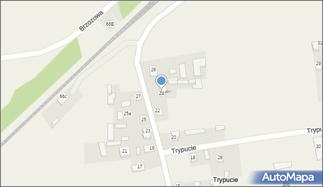 Trypucie, Trypucie, 24, mapa Trypucie