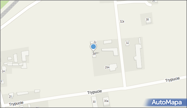 Trypucie, Trypucie, 29, mapa Trypucie