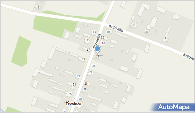 Trywieża, Trywieża, 18, mapa Trywieża