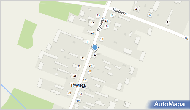 Trywieża, Trywieża, 22, mapa Trywieża