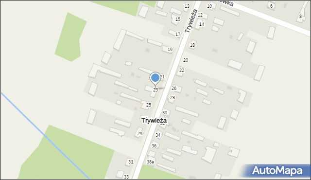 Trywieża, Trywieża, 23, mapa Trywieża