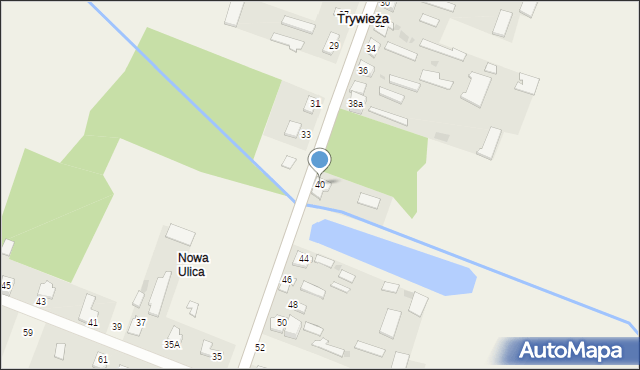 Trywieża, Trywieża, 40, mapa Trywieża