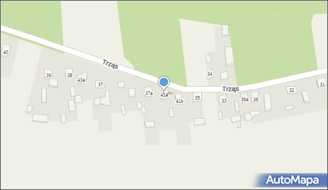 Trząs, Trząs, 41a, mapa Trząs