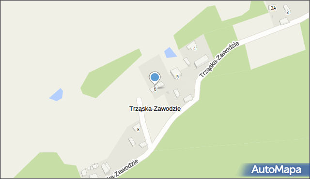 Trząska-Zawodzie, Trząska-Zawodzie, 6, mapa Trząska-Zawodzie