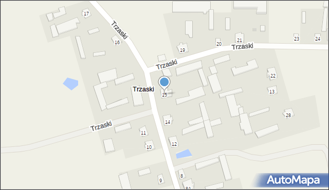 Trzaski, Trzaski, 15, mapa Trzaski