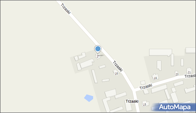 Trzaski, Trzaski, 17, mapa Trzaski