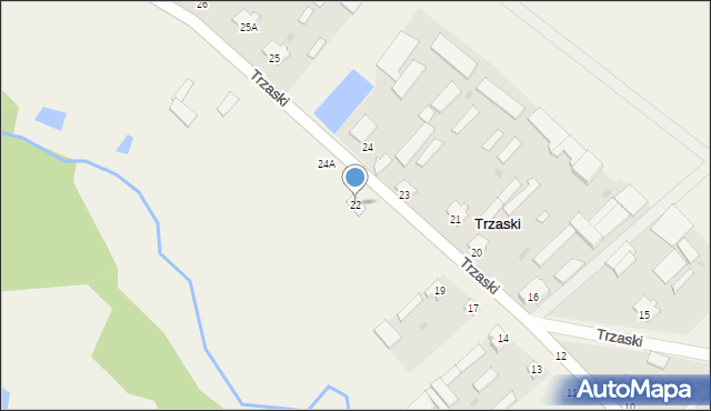 Trzaski, Trzaski, 22, mapa Trzaski