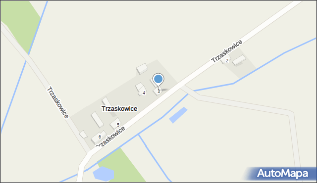 Trzaskowice, Trzaskowice, 3, mapa Trzaskowice