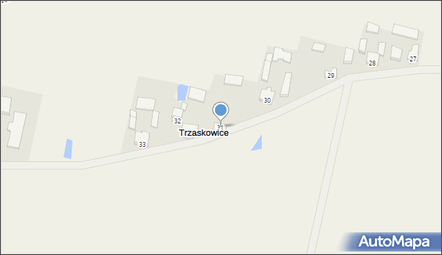 Trzaskowice, Trzaskowice, 31, mapa Trzaskowice