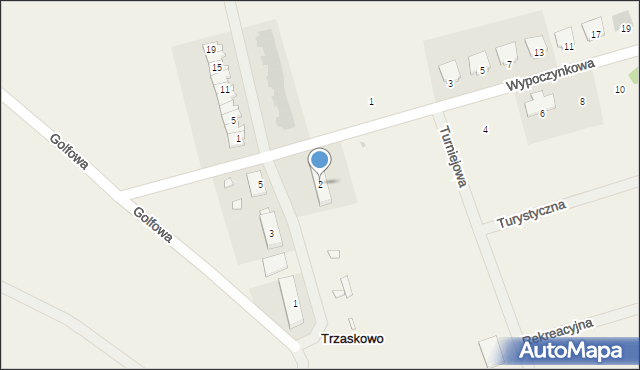 Trzaskowo, Trzaskowo, 2, mapa Trzaskowo