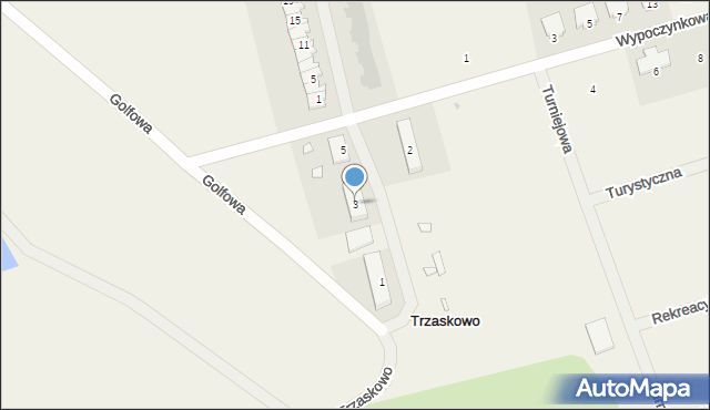 Trzaskowo, Trzaskowo, 3, mapa Trzaskowo