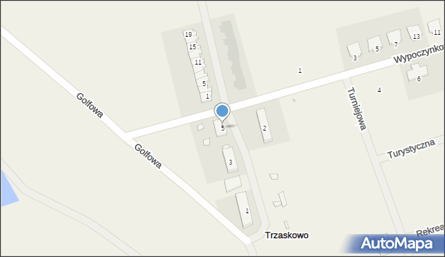 Trzaskowo, Trzaskowo, 5, mapa Trzaskowo