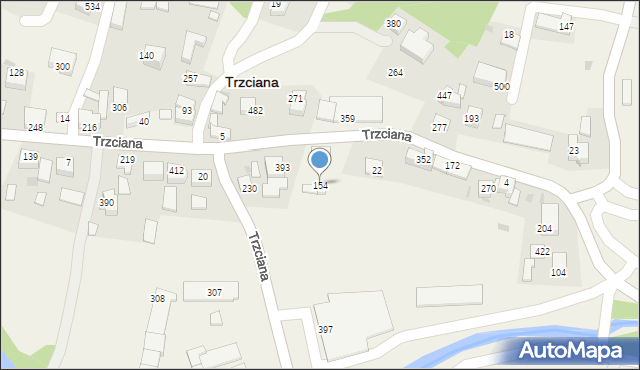 Trzciana, Trzciana, 154, mapa Trzciana