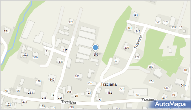 Trzciana, Trzciana, 155, mapa Trzciana