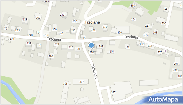 Trzciana, Trzciana, 230, mapa Trzciana