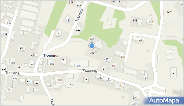 Trzciana, Trzciana, 264, mapa Trzciana