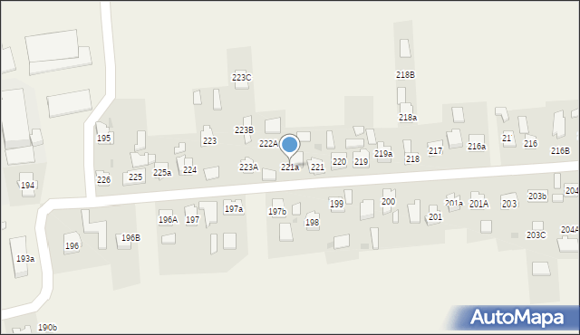 Trzciana, Trzciana, 221a, mapa Trzciana