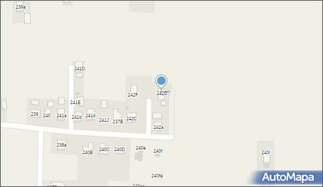 Trzciana, Trzciana, 242D, mapa Trzciana