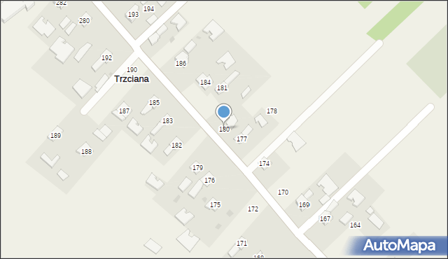 Trzciana, Trzciana, 180, mapa Trzciana