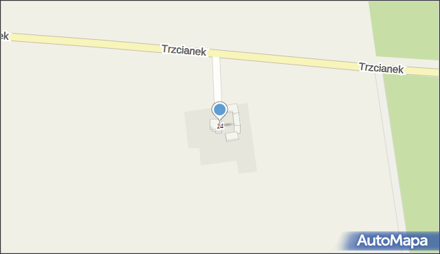 Trzcianek, Trzcianek, 14, mapa Trzcianek