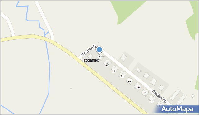 Trzcianiec, Trzcianiec, 9, mapa Trzcianiec