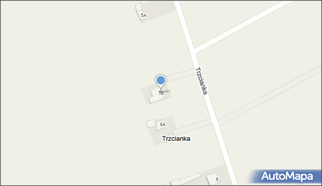 Trzcianka, Trzcianka, 5B, mapa Trzcianka