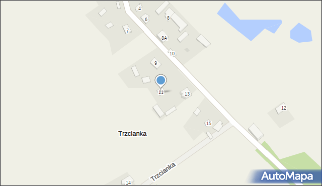 Trzcianka, Trzcianka, 11, mapa Trzcianka