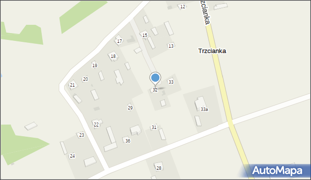 Trzcianka, Trzcianka, 32, mapa Trzcianka