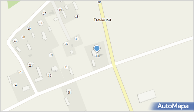 Trzcianka, Trzcianka, 33a, mapa Trzcianka