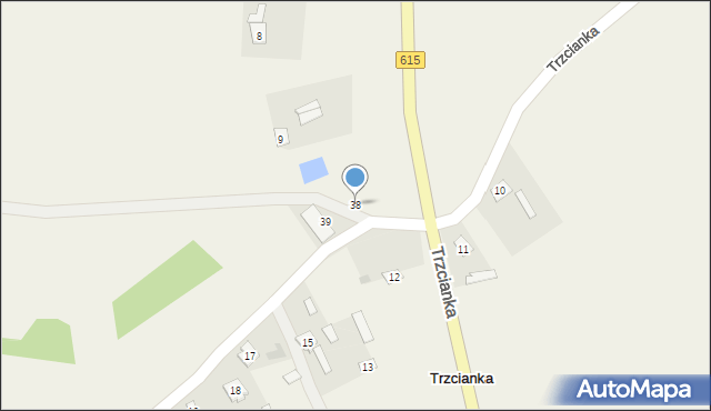 Trzcianka, Trzcianka, 38, mapa Trzcianka