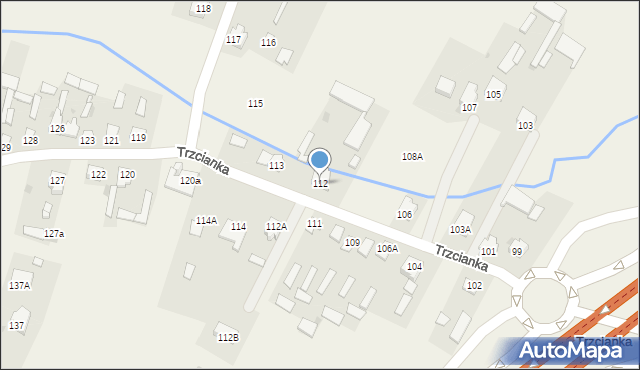 Trzcianka, Trzcianka, 112, mapa Trzcianka