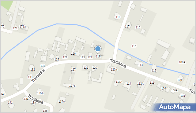 Trzcianka, Trzcianka, 119, mapa Trzcianka