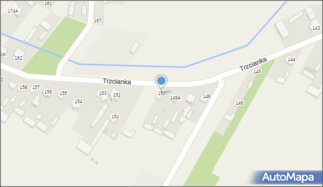 Trzcianka, Trzcianka, 150, mapa Trzcianka