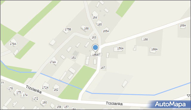 Trzcianka, Trzcianka, 166A, mapa Trzcianka