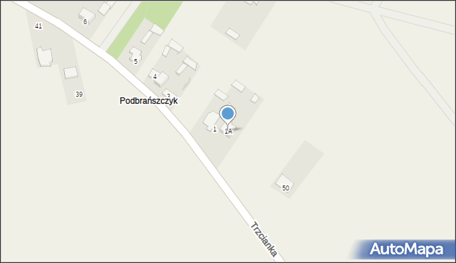 Trzcianka, Trzcianka, 1A, mapa Trzcianka