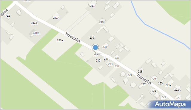 Trzcianka, Trzcianka, 237, mapa Trzcianka