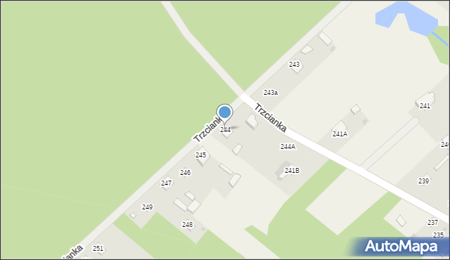Trzcianka, Trzcianka, 244, mapa Trzcianka