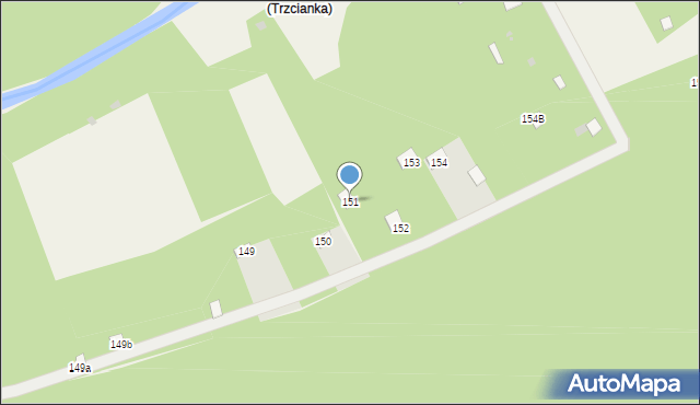 Trzcianka, Trzcianka, 151, mapa Trzcianka