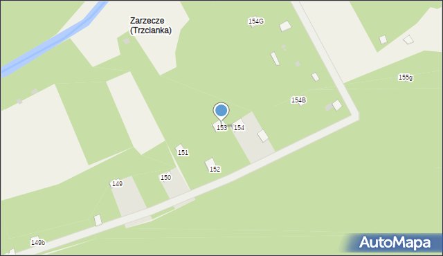 Trzcianka, Trzcianka, 153, mapa Trzcianka