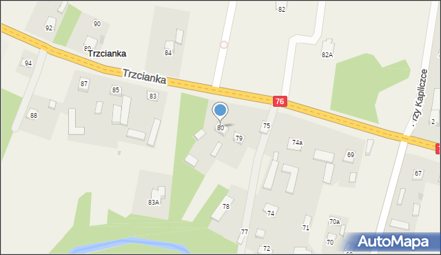 Trzcianka, Trzcianka, 80, mapa Trzcianka