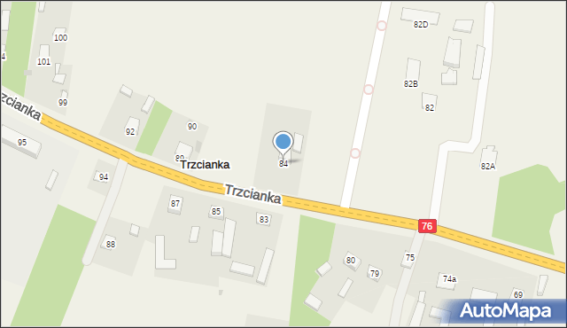 Trzcianka, Trzcianka, 84, mapa Trzcianka